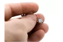 Rose pink 14k 585 gold zircon earrings vec019 Vintage Russian Soviet style