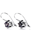 Pendientes vintage de plata 925 de Alejandrita vec019s Estilo soviético ruso vintage