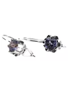 Pendientes vintage de plata 925 de Alejandrita vec019s Estilo soviético ruso vintage