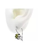 copia de plata Vintage 925 pendientes peridot amarillo vec023s estilo soviético ruso