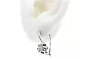 Vintage silver 925 cubic zircon earrings vec019s Russian Soviet style