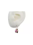Earrings Amethyst Original Vintage 14K Rose Gold Vintage craft vec116r