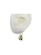 Cercei Vintage Craft  Peridot galben Original vintage din aur roz de 14k vec116r