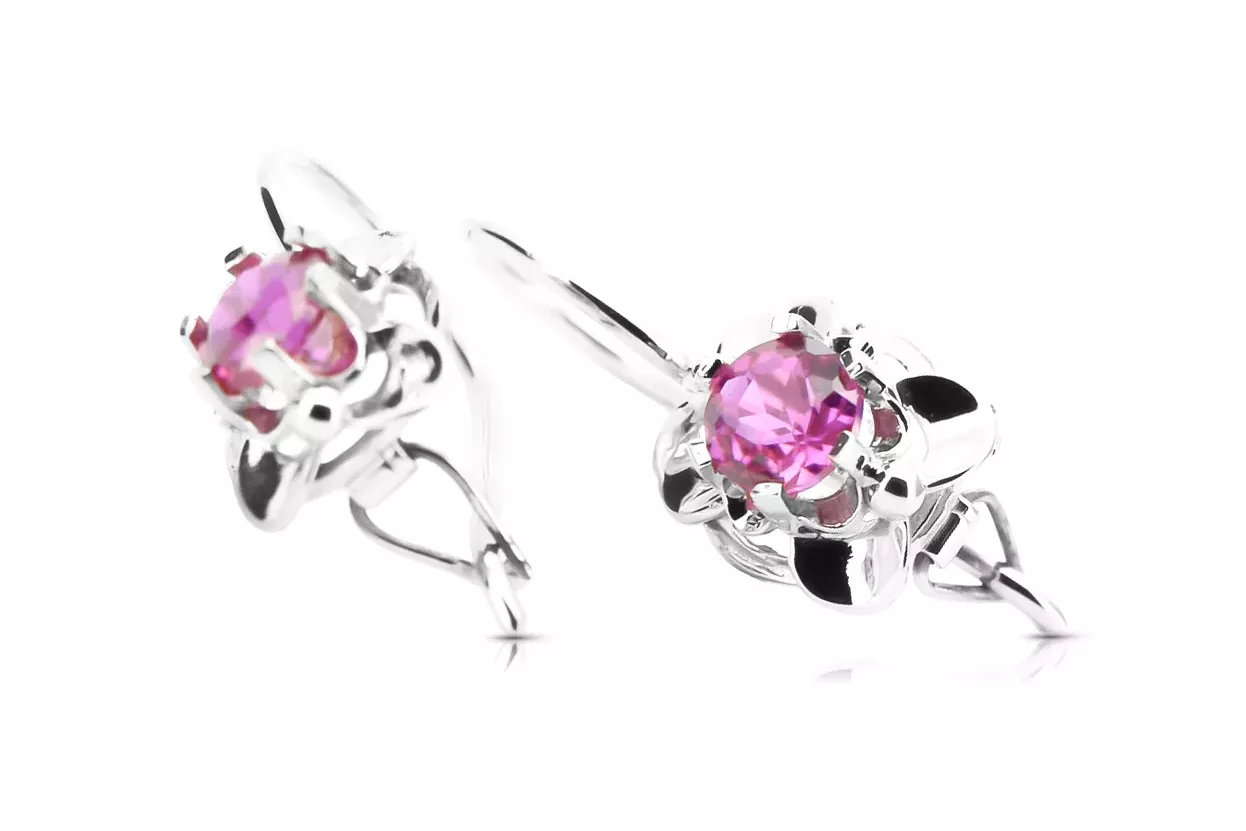 Boucles d'oreilles vintage argent 925 améthyste vec116s style soviétique russe Boucles d'oreilles vintage argent 925 améthyste vec116s style soviétique russe