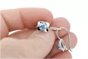 Vintage silber 925 aquamarine Ohrringe vec116s Russischer Sowjetstil