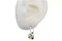 Vintage silver 925 yellow peridot earrings vec116s Russian Soviet style