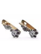 Pendientes Estilo vintage Circón Oro rosa y blanco vintage original de 14k vec150r