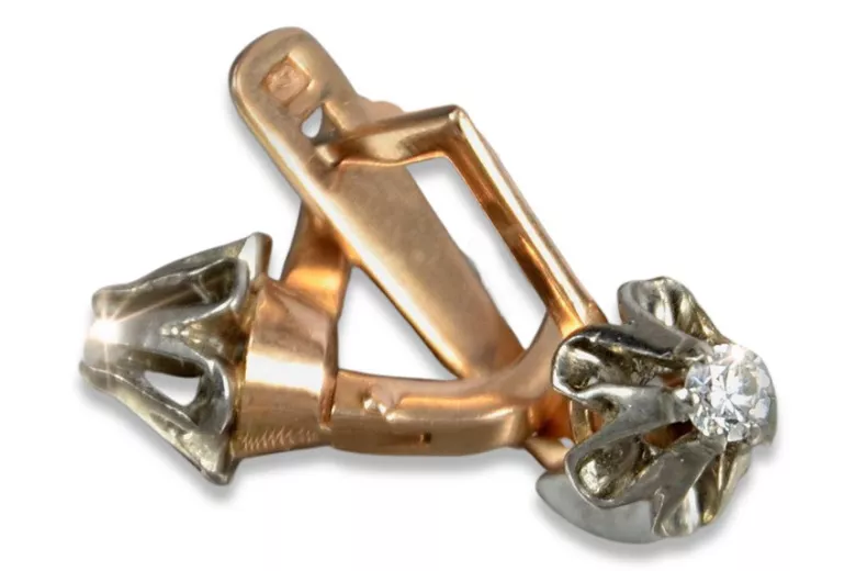 Ruso soviético rosa rosa 14k 585 oro Vintage pendientes vec197 alejandrita rubí esmeralda zafiro... Ruso soviético rosa rosa 14k 585 oro Vintage pendientes vec197 alejandrita rubí esmeralda zafiro...