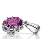 Sterling Silber 925 Amethyst Anhänger Vintage vpc008s