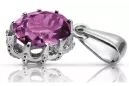 Joyería vintage Colgante Amatista Plata de ley 925 vpc008s