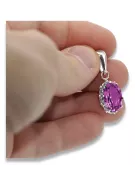Ametist Lira sterlină de argint 925 Pandantiv Vintage Craft  vpc008s