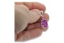 Sterling Silber 925 Amethyst Anhänger Vintage vpc008s