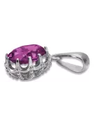 Sterling Silber 925 Amethyst Anhänger Vintage vpc008s