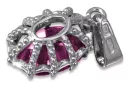 Ametist Lira sterlină de argint 925 Pandantiv Vintage Craft  vpc008s