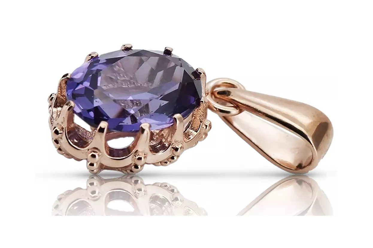 Colgante Plata 925 con alexandrite vpc008s estilo ruso soviético vintage Colgante Plata 925 con alexandrite vpc008s estilo ruso soviético vintage