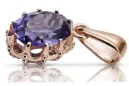 Argent 925 pendentif avec alexandrite vpc008s russe style Vintage soviétique