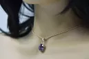 Argent 925 pendentif avec alexandrite vpc008s russe style Vintage soviétique