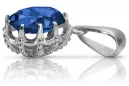 Lira sterlină de argint 925 Safir Pandantiv Stil Vintage vpc008s