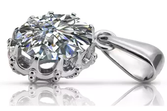 Pandantiv Vintage bijuterii Zircon Lira sterlină de argint 925 vpc008s