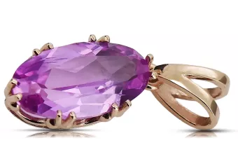 Anhänger Vintage-Stil Amethyst Original Vintage 14 K Roségold vpc019r
