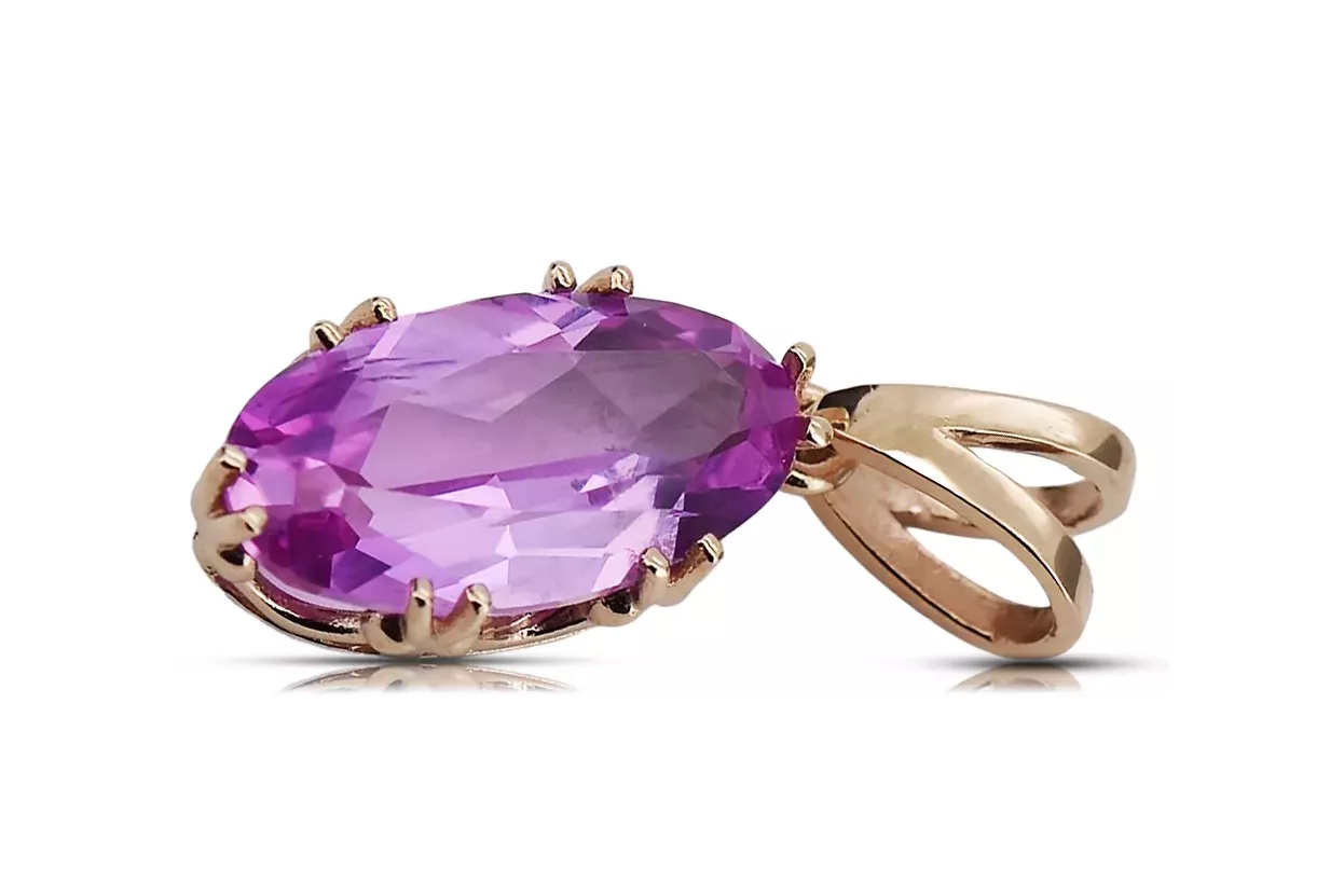 Colgante estilo Vintage Amethyst Original Vintage 14K Rose Oro vpc019r Colgante estilo Vintage Amethyst Original Vintage 14K Rose Oro vpc019r