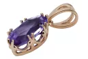 Oro rosa antiguo original de 14k Alejandrita Colgante Joyería vintage vpc019r