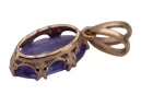 Alexandrit Originales Vintage-Roségold aus 14 Karat Anhänger Vintage vpc019r