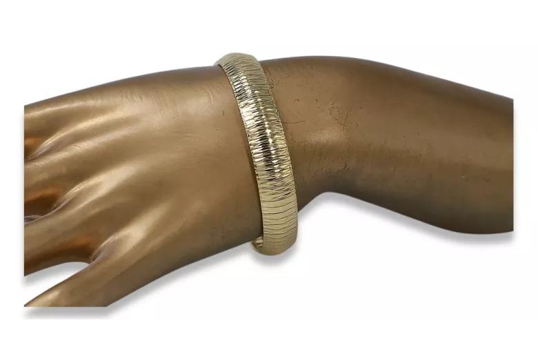Gelbes italienisches 14k gold fancy Armband cbt002y