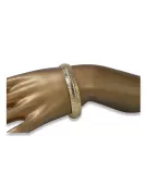 Gelbes italienisches 14k gold fancy Armband cbt002y
