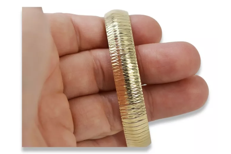 Złota bransoletka 14k 585 żółte włoskie złoto cbt002y