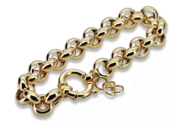 Italiană galben 14k aur Anchor brățară cb025y Italiană galben 14k aur Anchor brățară cb025y