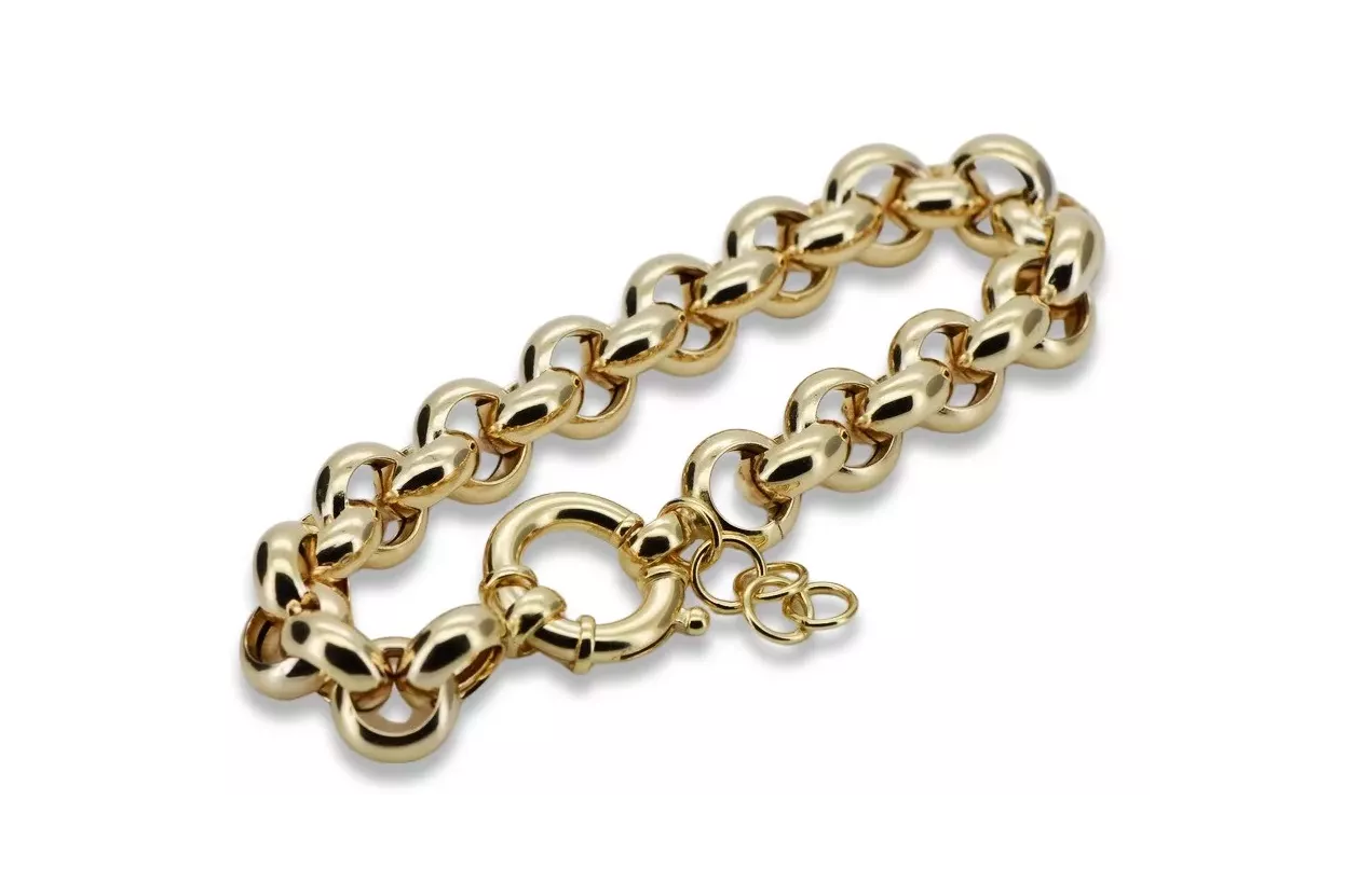 Italian yellow 14k gold Anchor Kenik Lady bracelet cb025y