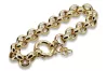 Italian yellow 14k gold Anchor Kenik Lady bracelet cb025y