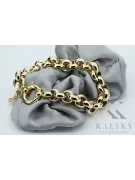 Italiană galben 14k aur Anchor brățară cb025y