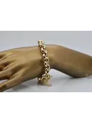 Italiană galben 14k aur Anchor brățară cb025y