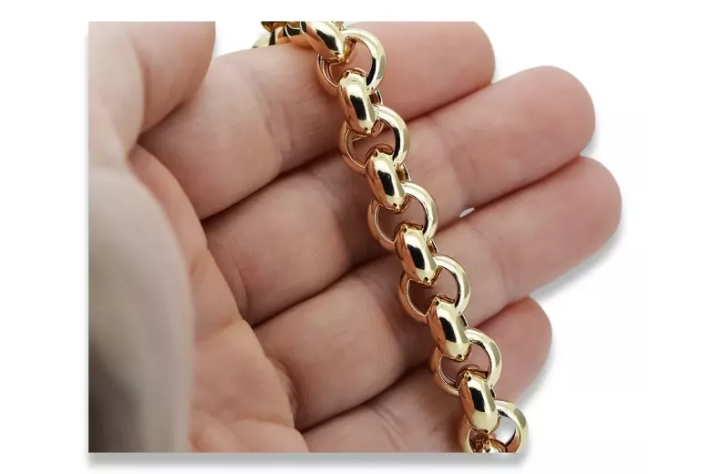 Bracelet d’ancrage en or jaune italien 14 carats cb025y Bracelet d’ancrage en or jaune italien 14 carats cb025y