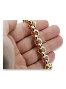 Italiană galben 14k aur Anchor brățară cb025y