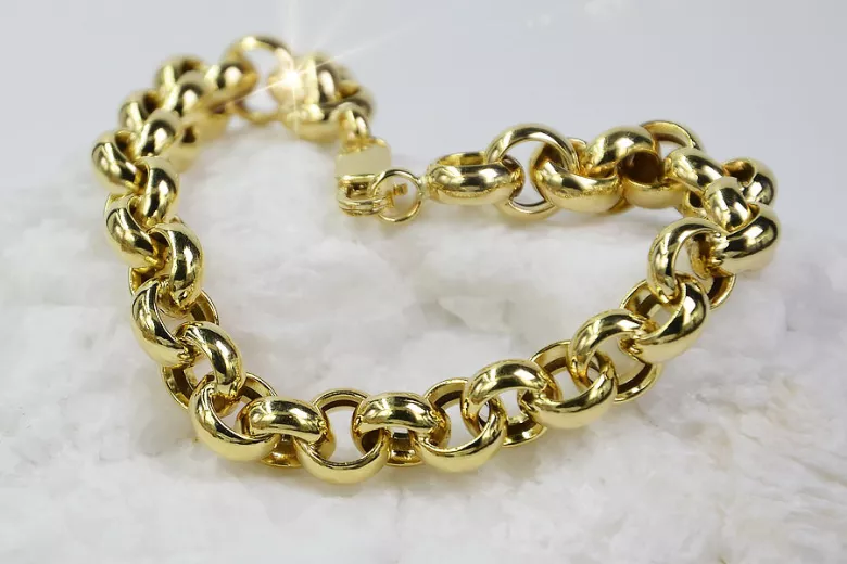 Bracelet d’ancrage en or jaune italien 14 carats cb025y Bracelet d’ancrage en or jaune italien 14 carats cb025y