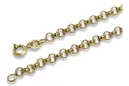 Bracelet d’ancrage en or jaune italien 14 carats cb025y Bracelet d’ancrage en or jaune italien 14 carats cb025y