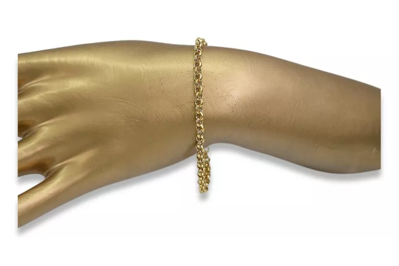 Bracelet d’ancrage en or jaune italien 14 carats cb025y Bracelet d’ancrage en or jaune italien 14 carats cb025y