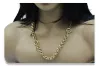 Gold 14k 585 chain 45cm-65cm with a bracelet cb025y16g&cb025y16g