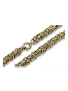 Bracelet d’ancrage en or jaune italien 14 carats cb009y
