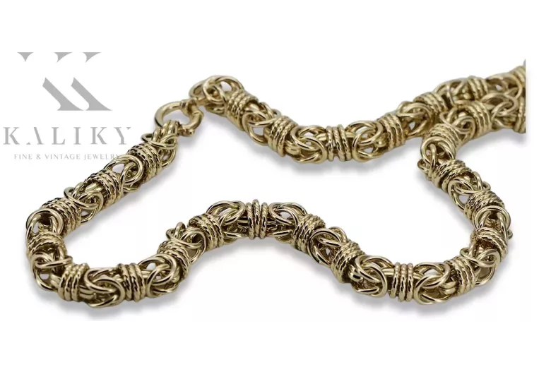 Bracelet d’ancrage en or jaune italien 14 carats cb009y