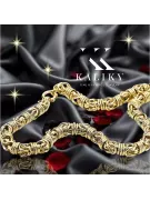 Bracelet d’ancrage en or jaune italien 14 carats cb009y