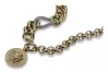 Gold 14k 585 greek chain 40cm-50cm with jellyfish pendant cb025y&cfb010y&cpn053y