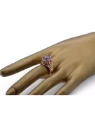 Russische Sowjetrose 14k 585 gold Alexandrite Ruby Emerald Saphir Zircon Ring vrc080