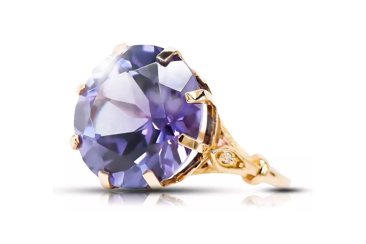 Rosă sovietică rusă 14k 585 aur alexandrit rubin smaragd safir zircon inel vrc073 Rosă sovietică rusă 14k 585 aur alexandrit rubin smaragd safir zircon inel vrc073
