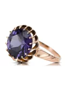 Розово-розово злато 14k 585 Александритов пръстен vrc035