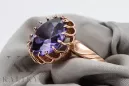 Rose pink 14k gold 585 Alexandrite ring vrc035 Vintage Russian Soviet style
