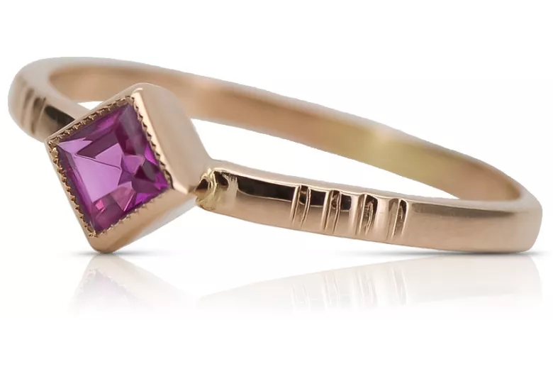 Inel sovietic rusesc din aur 585 trandafir 14k alexandrit rubin smarald safir zircon vrc014